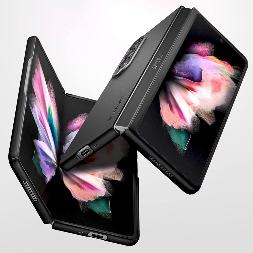 Spigen Air Skin Designed for Galaxy Z Fold 3 5G Case Black **PHONE CASE ONLY**